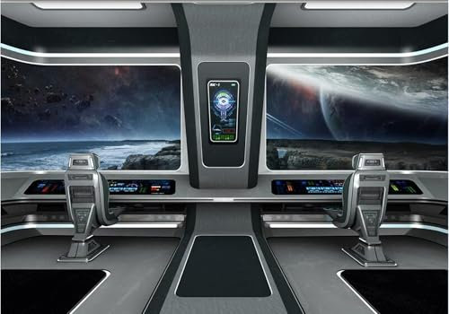 Wesmilewallpaper Fototapete 3D Effekt Raumschiff Weltraum Sci-Fi 400X280cm