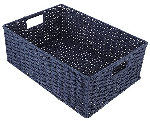 BESPORTBLE 1pc Woven Storage Basket Wicker Baskets Woven Food Basket Desktop Shelf Baskets Wicker Container Bins Fruit Display Rattan Basket Willow Tray Iron Dressing Table Baby Counter