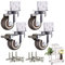 Resszo Rotelle per Mobili Pesanti 50MM, 4 Pcs Ruote per Carrello Ruote Girevoli con Freno, Piastra di Montaggio a L, per Supporti Fiori e Culle