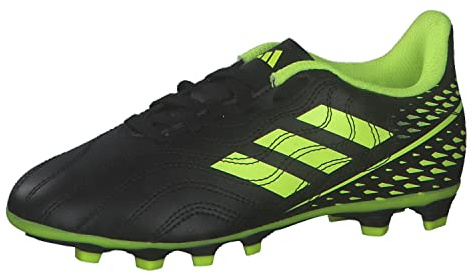 Adidas COPA Sense.4 FxG J Sneaker, core Black/Team solar Yellow/Bright Cyan, 36 2/3 EU