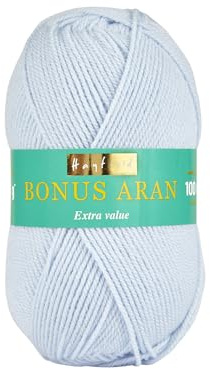 Sirdar Hayfield Bonus Aran Yarn, Frost Blue (608), 100g