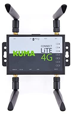 KUMA Connect LiTE 4G Router mit entsperrtem SIM-Slot - Tragbarer WLAN-Router 150 Mbit/s für Zuhause Garten Büro Reisen Persönliche Backup - Mobiler LTE-Hotspot - Plug&Play - 12V DC/240V AC