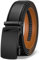 KEMISANT Gürtel Herren, Ledergürtel Ratsche Automatikschließe für Herren Business Anzug,Breit 35mm,Größe Angepasst(Schwarz-125cm/36-42 taille verstellbar)