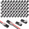 flintronic 2-Polig Kabel Steckverbinder Stecker, 50 Stück Auto Stecker Steckverbindung Steckverbinder, 18-24AWG Draht-Schnellspleiß-Steckverbinder Kabel Crimp Anschluss, Wasserdicht Kabelverbinder