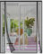 Risareyi Zanzariera Magnetica in Vetroresina 170x240cm, Nero - Rete Molto Resistente, Doppia Apertura Laterale Zanzariera Porta Finestra con Calamita Chiusura Automatica Tenda per Balcone Patio
