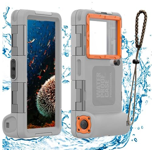 Coque Plongée IPX8 Pochette Étanche Smartphone pour Natation sous Marine Coque Etanche Universelle Téléphone Étui de Protection Housse pour iPhone 15 13 11 Samsung S23 Huawei Google OnePlus Xiaomi LG