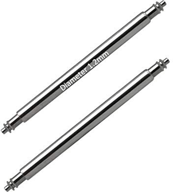 masar 22mm SLX120 Premium 1.2mm Federstege für uhrenarmband Uhren stifte federstifte Armbanduhr federstange Watch pin Spring bar uhrenstifte uhrenstege stege 1,2 mm 316L – 0,6 mm 2 Pcs 22 mm
