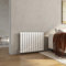 Heilmetz Radiator White Column Designer Single Flat Panel Radiator Horizontal Radiators Modern Heater Central Heating Radiator 600 x 836mm