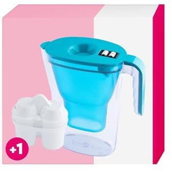 BWT Filtre à eau Homeside Pétrole 2,6l | Filtre avec 1 cartouche d'eau filtrée douce | Filtre pour eau potable | Filtre le calcaire, le chlore, le plomb et le cuivre