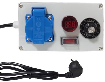 Leistungsregler Drehzahlregler, 2000W Drehzahlregler, 220v Motor Voltage Regulator Spannungsregler, AC 220V 9A Drehzahlregler 220v Lüfter Einstellbarer (A)
