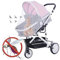 Mosquitera para Cochecito,2 Pack Mosquiteras Silla de Paseored Malla Fina Ajustable Sillas de Paseo contra para Cochecito de Bebé Carrito de niños Niño pequeño Blanco