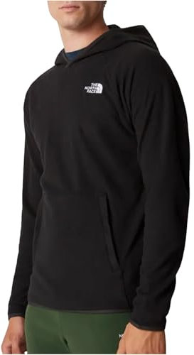 The North Face 100 Glacier Felpa con Cappuccio da Uomo TNF Black/Npf S