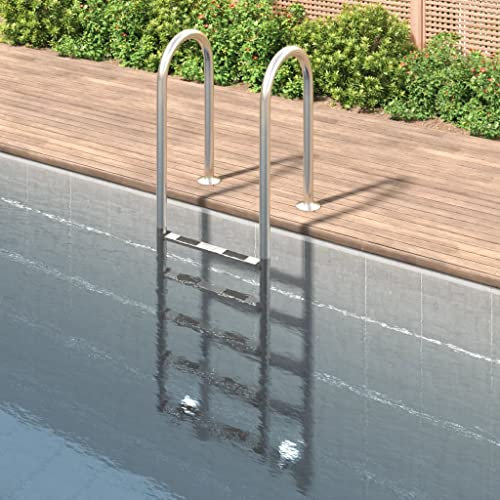 Pool & Spa Poolleiter 54x38x211cm 304 Edelstahl Pool & Spa Zubehör