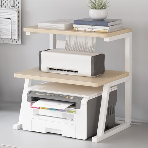 Audio Rack Hifi Regal, Audio Rack Hifi Regal 3 Etagen, 3-Stufiger Av-Medienständer, Audiovisuelle Regale, Mobil Hölzernes Stereokabinett Audio-Rack, Großer Audio- Und Video-Medienständer(Beige,42.6*32