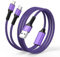 Multi Charger Cable 2 in 1 Fast Charging,Android Phone Charger Cables for Multiple Devices with Type C and Lightning Cable Connector for iPhone12/13/14/15/16, Samsung Galaxy A55 A54 A34 A35 S24 S23
