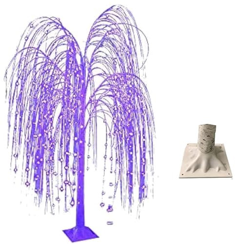 Saule lumineux – Arbre en saule pleureur lumineux à DEL pour décoration de jardin et de terrasse