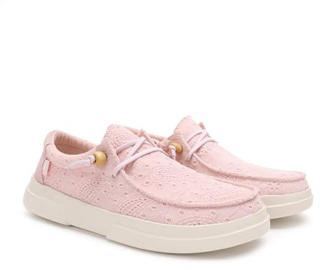 WALK IN PITAS | Kila | Mocasines de Mujer | Náuticos Casual | Zapatillas de Verano | Zapatos de Mujer Casuales y Cómodos | Calzado de Pitas | Lila 38