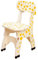 CRILSTYLEO Holzstuhl Für Giraffen Rückenlehne Stabiler Holzstuhl Für Kleinkinder Ideal Für Lern Und Spielzeiten Ergonomisches Design Natürliche Holzfarbe Sicher Und Langlebig