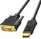 Duttek Cavo Displayport a DVI 6 Ft(1.8 M) - Cavo adattatore da Display Port(DP) Maschio a DVI Maschio Placcato in Oro per Lenovo, Dell, HP e Altro