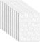 10 Sheets 570 Pcs White Iron on Letters, Heat Transfer Iron on Letters for Clothes, Bags, Hats, Backpack, Jerseys, T-Shirts DIY