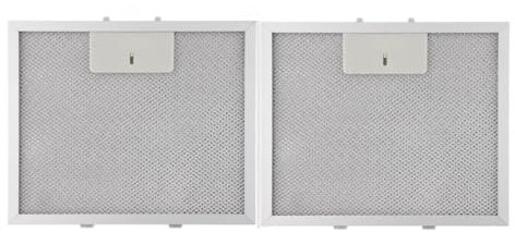 StarRing Filtro de campana extractora de malla de 210 x 250 x 9 mm para campanas extractoras de 5 capas de filtración de grasa, accesorios de filtro de aluminio plateado (2 unidades)