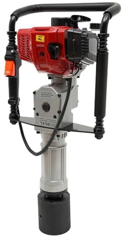 Martillo Picador de 2 tiempos 52 cc Máquina de excavación 1900 W 6500 rpm 800 – 2800 BPM, mango antideslizante, adecuado para obstáculos y vallas