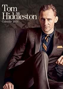 Tom Hiddleston Wandkalender 2026, A3, 29,7 x 42 cm, 12 Monatsfotos, Wirobound, vollfarbig