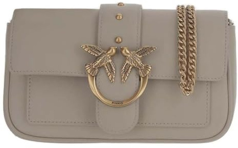 Pinko Umhängetasche Schultertasche Love One Pocket C Noce - Antique Gold taupe