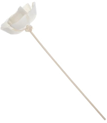 HAKIDZEL Diffusore di Aromaterapia Senza Fiamma Fiore di Fibra di Legno Bianco, Design Realistico ed Elegante, Deodorante D'ambiente Multifunzionale per Casa e Ufficio