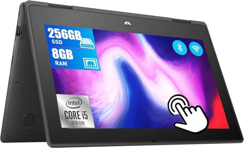 HP ProBook X360 11 G6 EE, 2 in 1 Touchscreen Business Laptop da 11,6 HD, Intel Core i5-10210Y, 8GB RAM, 256GB SSD, Tastiera QWERTY USA, Windows 11 Pro (Ricondizionato)