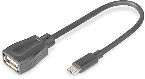 Digitus 0.2m, USB2.0 micro-B/USB2.0-A câble USB 0,2 m Micro-USB B USB A Noir - Câbles USB (USB2.0 micro-B/USB2.0-A, 0,2 m, Micro-USB B, USB A, 2.0, Male connector / Female connector, Noir)
