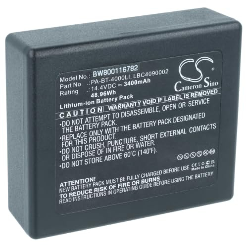 vhbw Akku kompatibel mit Brother TD-2120N | PA-BB-002, PA-BB-001 Drucker Kopierer Scanner Etiketten-Drucker (3400 mAh, 14,4 V, Li-Ion)