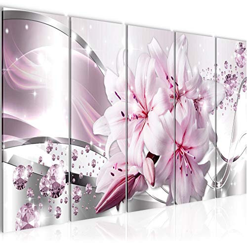 Runa Art Peinture Lis Fleurs Impression sur Toile intissee Decoration Murale Salon Chambre 021856c