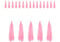 Oblique Unique® Tassel Girlande Quasten Quoddel Quaddel Troddel Papier Streifen Deckenhänger Banner Deko für Geburtstag Hochzeit Jubiläum Party Feier Kindergeburtstag Dekoration - wählbar (Rosa)