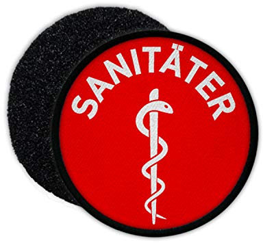 Copytec Patch Sanitäter Äskulabstab Sani Arzt Doktor Dienst Medic Kennung Medizin #31065