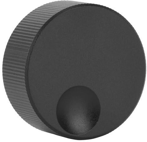 Lautstärkeregler Knopf 32x13mm Schwarz Mattierter Aluminiumknopf für 6mm Potentiometer