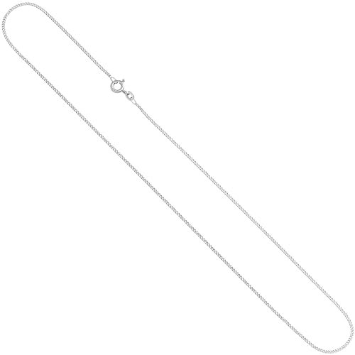Jobo Damen Panzer-Kette aus 8 Karat 333 Weißgold 1,3 mm 36 cm