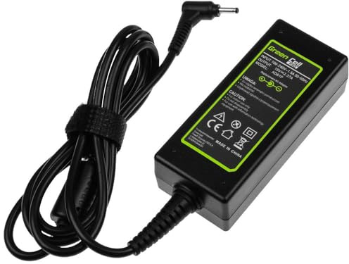 Greencell Laptop Netzteil 19V 2.37A 45W kompatibel mit Asus ADP-45AW ADP-45AWA A Ladegerät inkl. Stromkabel, Steckertyp: rund (3.0-1.1 mm)