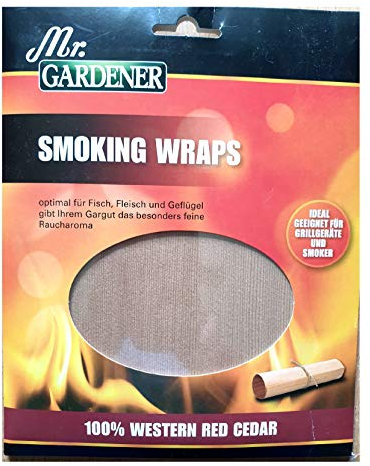 Mr. Gardener Smoking Wraps - 100% Western Red Cedar 6 Stck 190x150mm - zur einmaligen Anwendung