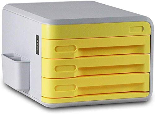 GJSN Aktenregal, Aktenschrank Flacher Aktenschrank Schreibwaren Mesh Magazine Rack Desktop Aktenschrank Aktenschubladenschrank Mehrzweck Für Das Büro,Gelb