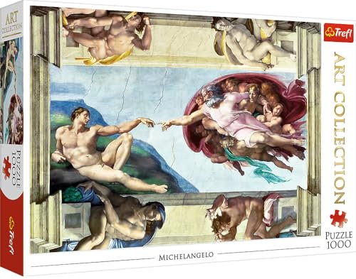 Trefl 10590 Puzzle, Die Erschaffung Adams, 1000 Teile, Art Collection, für Kinder ab 12 Jahren