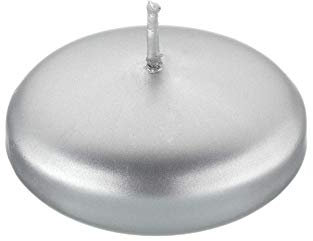 Kopschitz Schwimmkerzen Silber 2,6 x 4,2 cm, 8 Stück