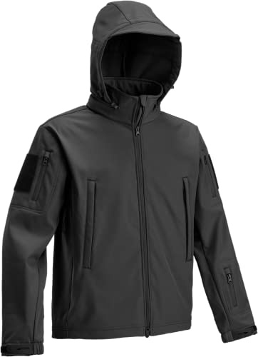DEFCON 5 Giacca Tattica Softshell (Nero, x_l)