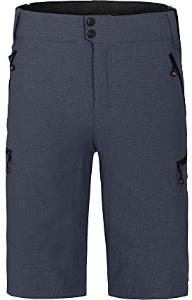 Bergson PORVOO Bermuda | Herren 2 in 1 Radshorts (mit gepolsterter Innenhose) - Robuste Herren 2in1 Radshorts in Bermuda-Länge mit gepolsterter Innenhose, Normalgrößen, herausnehmbare, einknöpfbare I