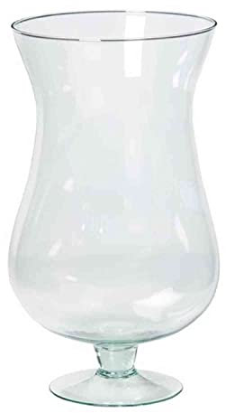 innaGLAS Vase décoratif KOFFI en Verre, sur Pied, Transparent, 30 cm, Ø 16 cm - Photophore