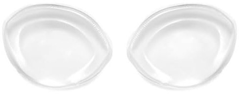 Bamboopack 1Pair Women Clear Silicone Bra Inserts Breast Bikini Silicone Gel Breast Enhancer Push Up Pads Swimsuit Fillers Cleavage Breast Boost Cups Removable Bra Padding Inserts