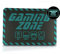 Gaming Zone Schild - Leuchtet im dunkeln - Größe: 20 x 30 cm - Material: Aluminium, langnachleuchtend - blau/schwarz - Eat Sleep Game Repeat - Wand- & Türschild - signodoo
