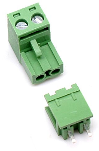 Oiyagai 20 Set Connettore Terminale a Vite PCB 2 Pin, Passo 5,08mm, Maschio e Femmina