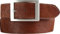 BELTINGER Herren-Gürtel mit echtem Fell und Doppel-Schließe 4 cm | Fell-Gürtel für Herren 40mm | Kuh-Ledergürtel mit geschlossener Dornschließe | Braun 110cm
