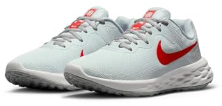Nike Damen Revolution 6 Next Nature Sneaker, Reines Platin/LT Crimson-Wolf Grey, 40 EU